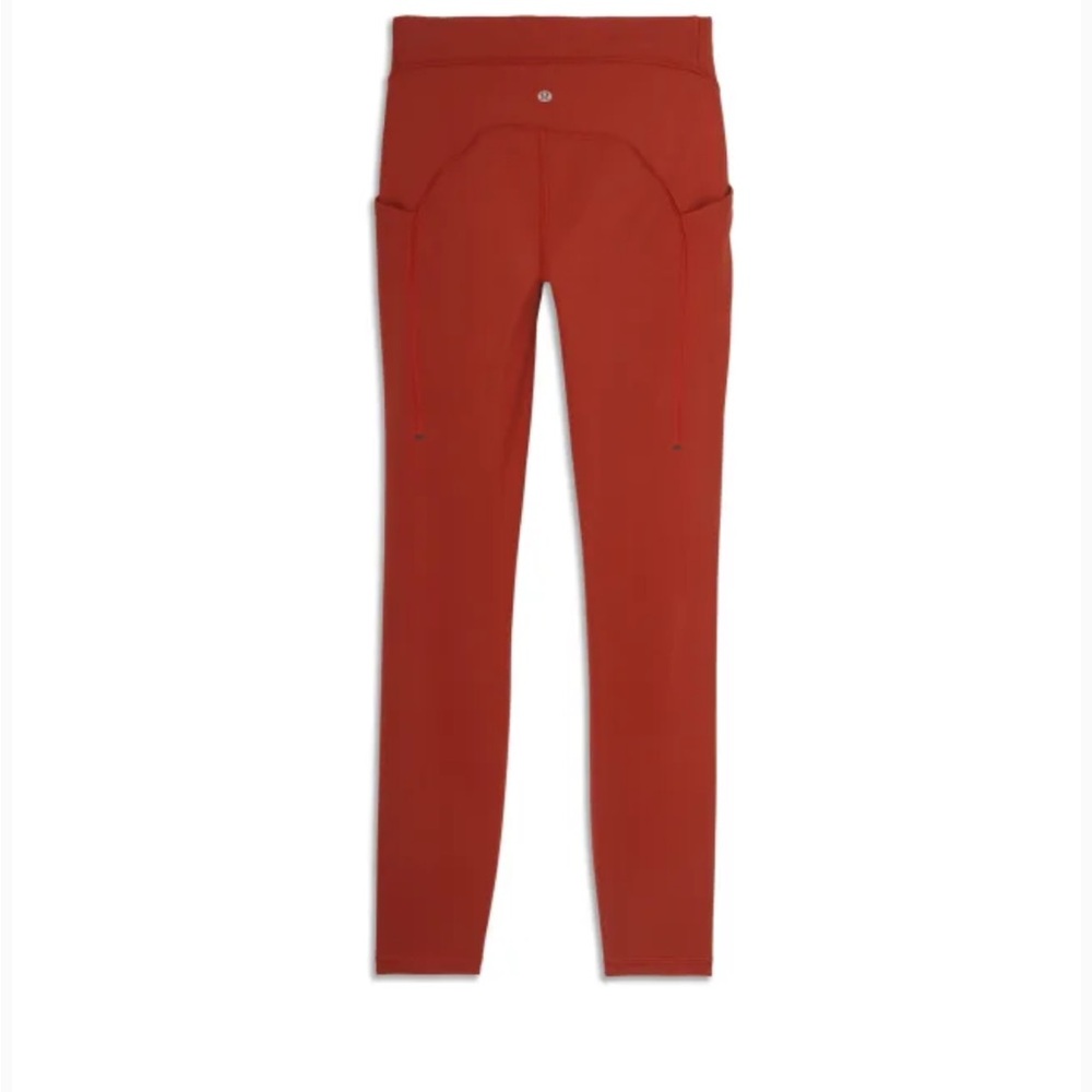 Lululemon Power Thru High-Rise Tight 25" | Color: Orange/Red